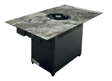 自助餐廳巖板臺面無煙烤