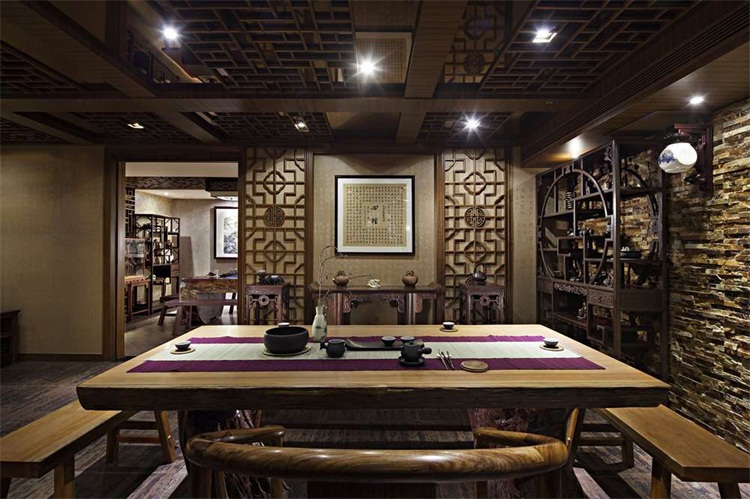 茶藝館空間設(shè)計效果圖