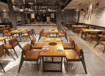 美式復古創意火鍋餐廳桌椅定做